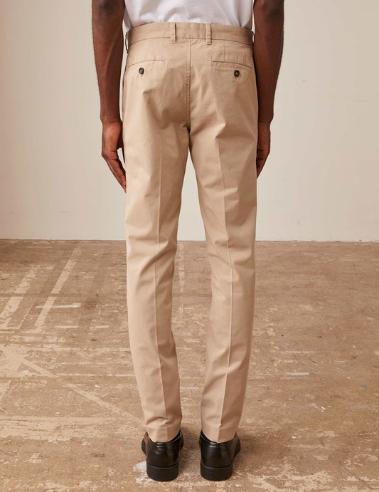 Maxence chinos in beige cotton