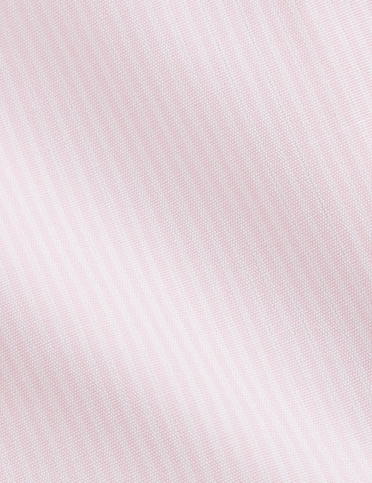 Fitted pink striped shirt