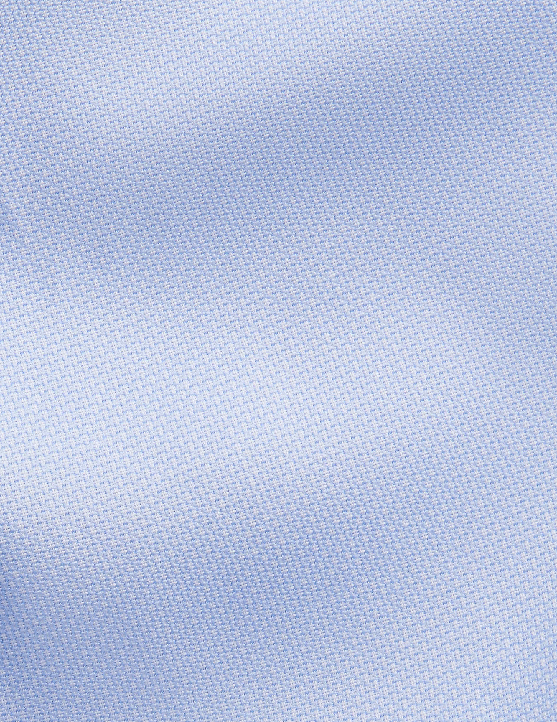 Chemise Semi-ajustée bleue - Façonné - Col Italien