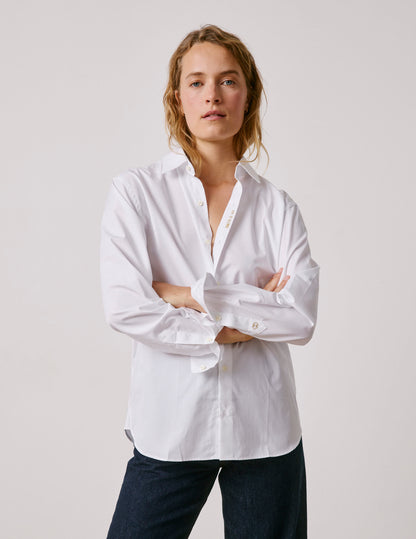 Chemise mixte "Je t'aime" blanche
