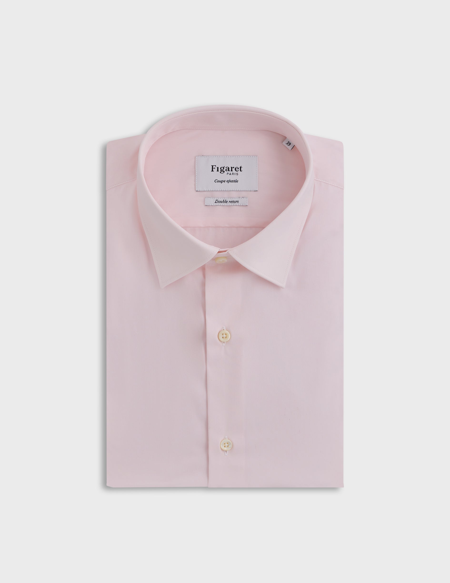 Fitted pink shirt