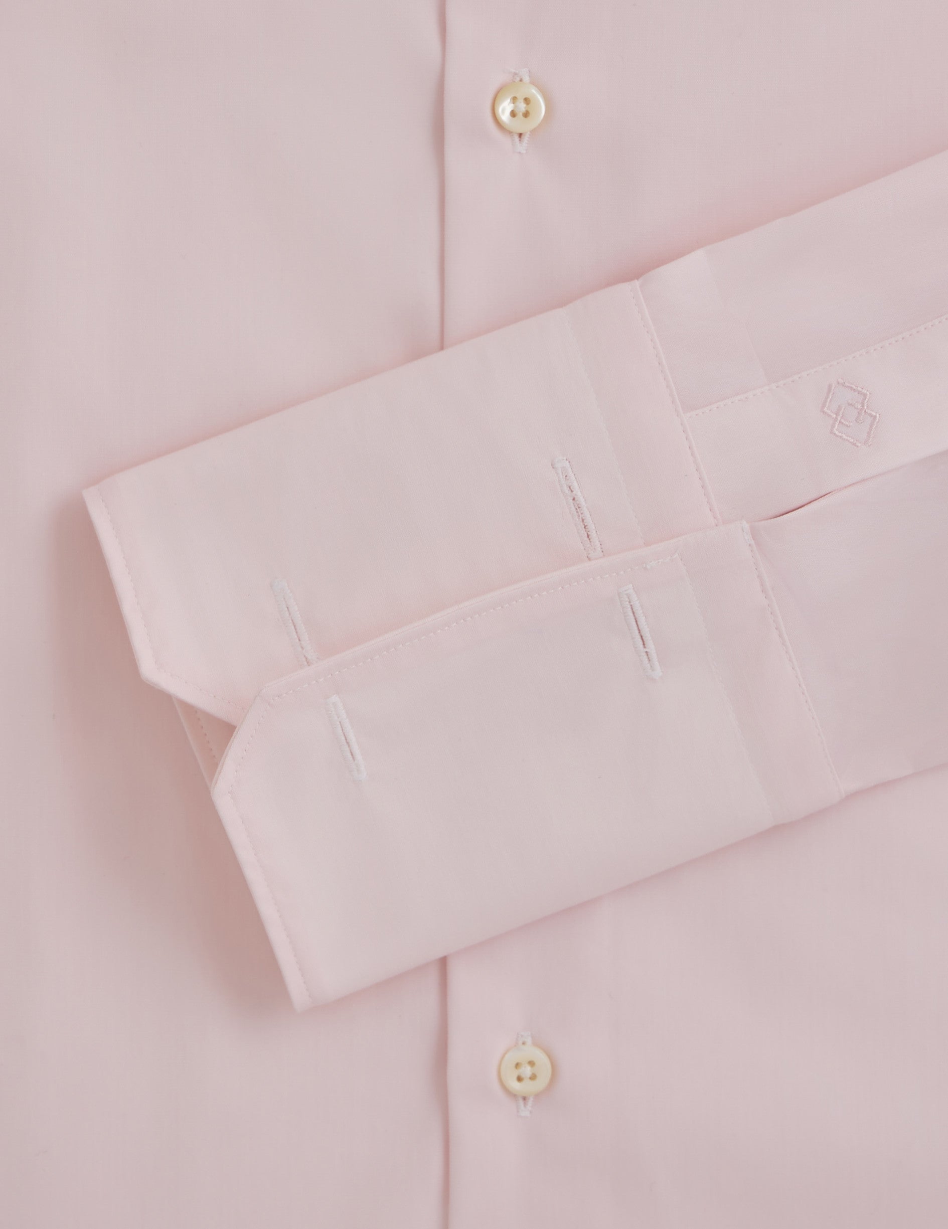 Fitted pink shirt - Wire to wire - Figaret Collar - French Cuffs