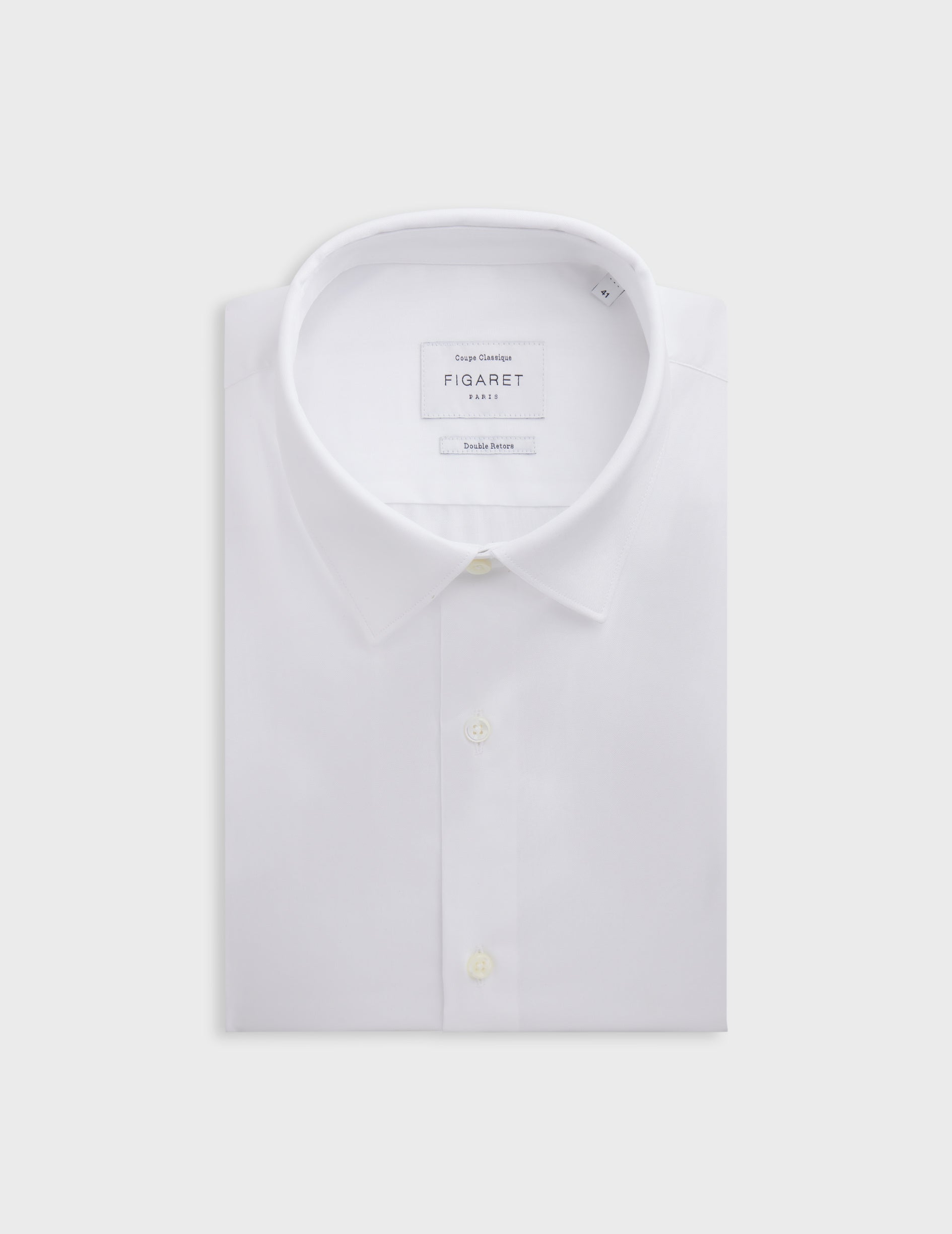 Classic white shirt - pin point - Figaret Collar - French Cuffs