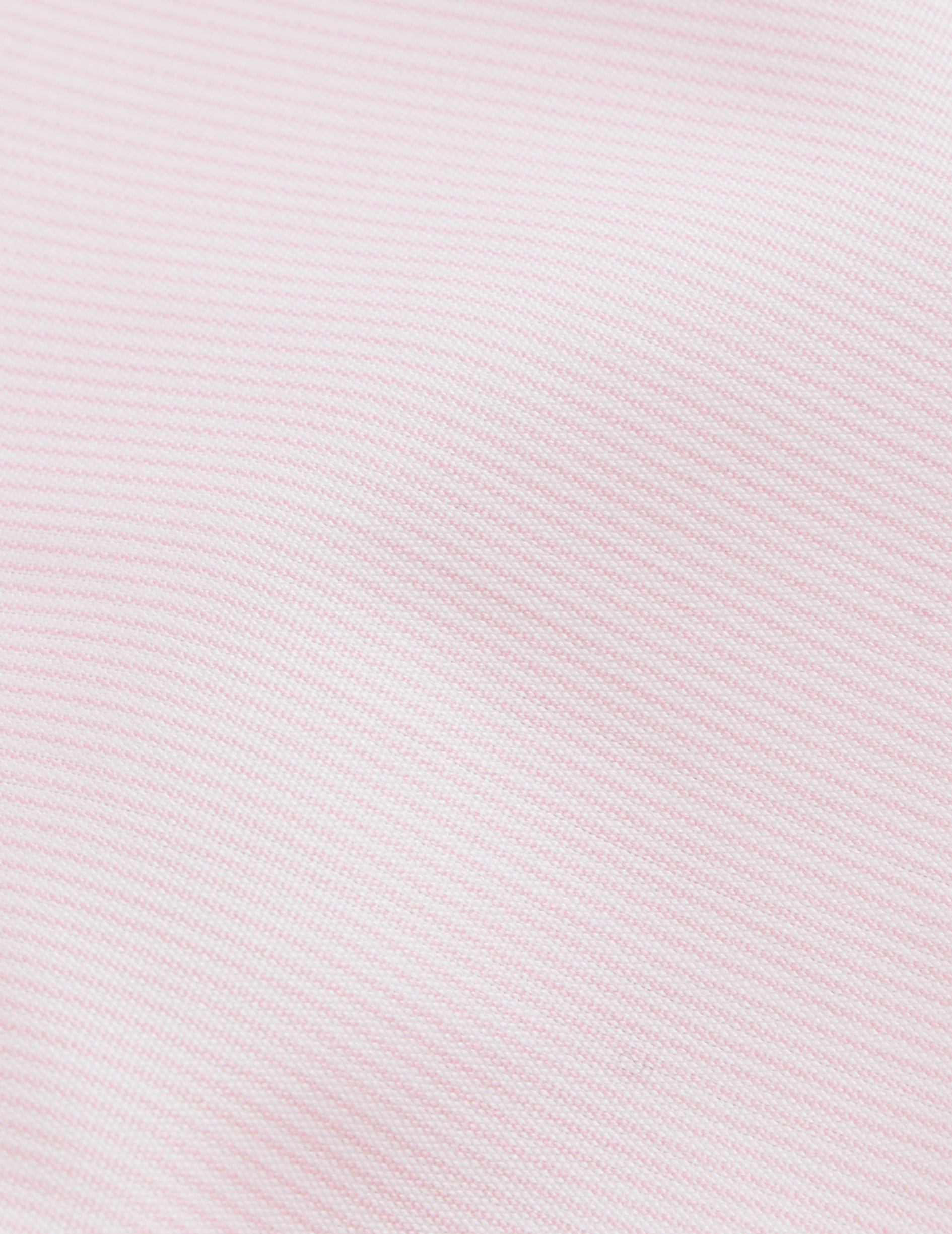 Chemise Semi-ajustée rayée rose - Popeline - Col Figaret - Poignets Mousquetaires