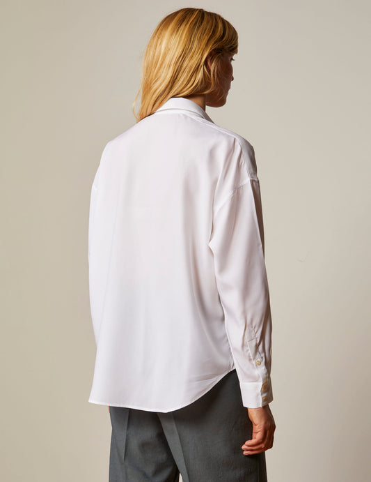 Célina white oversize shirt