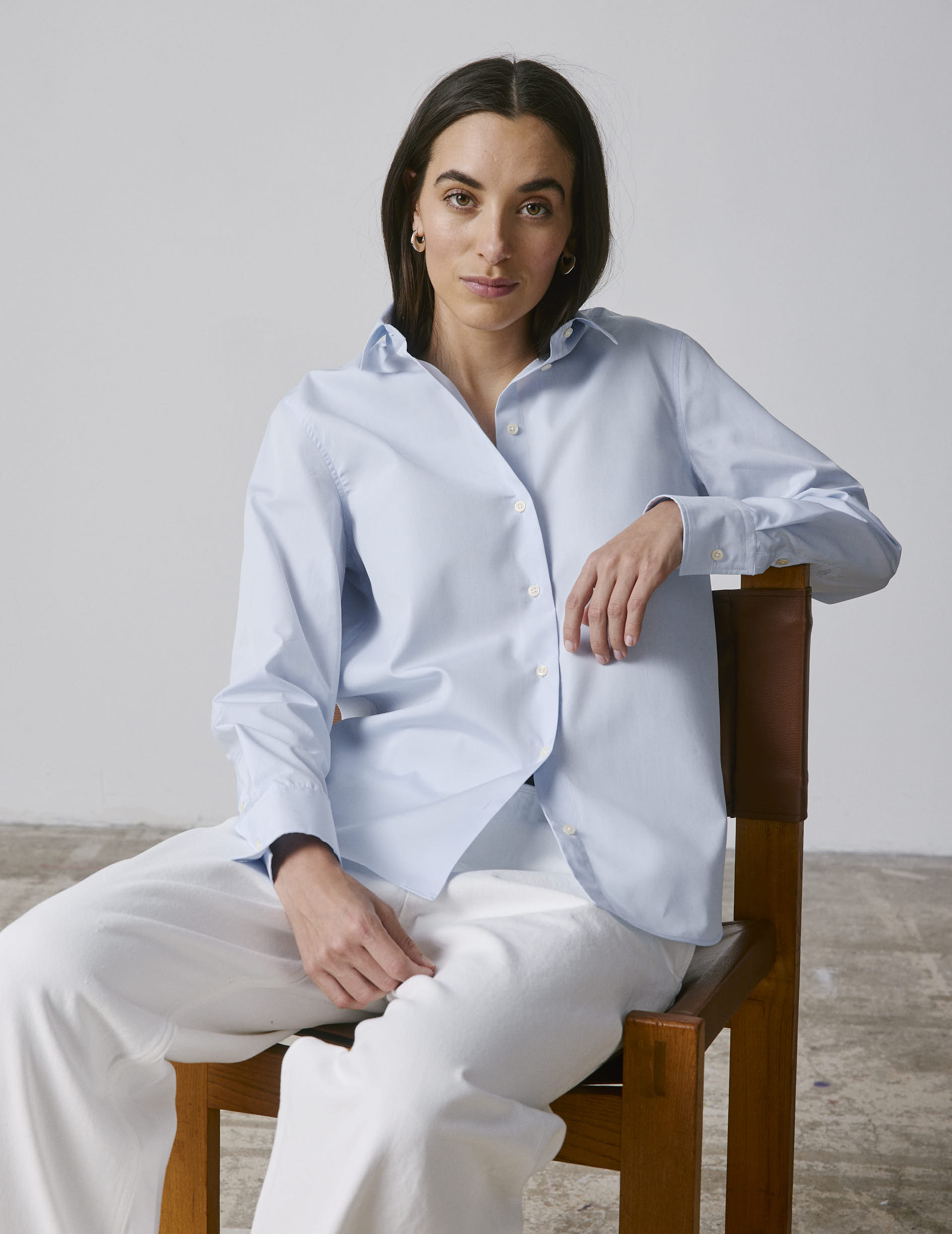 Blue Marion shirt - Poplin