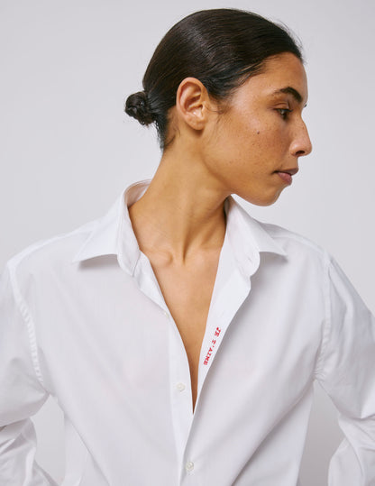 Chemise mixte "Je t'aime" blanche