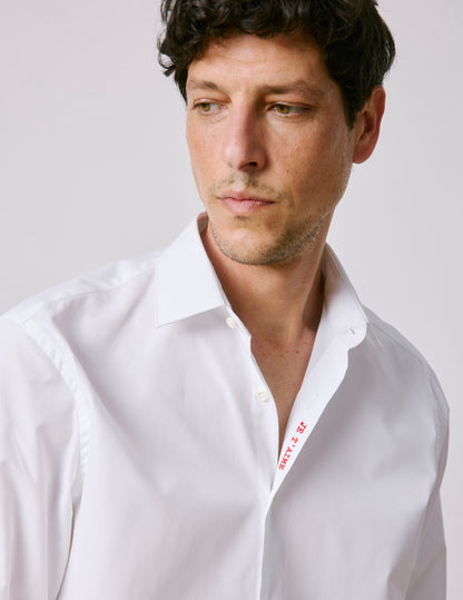 Chemise mixte "Je t'aime" blanche