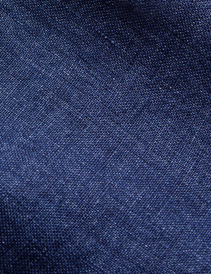 Aristote shirt in dark blue linen