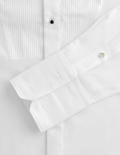 Chemise Semi-ajustée à plastron blanche