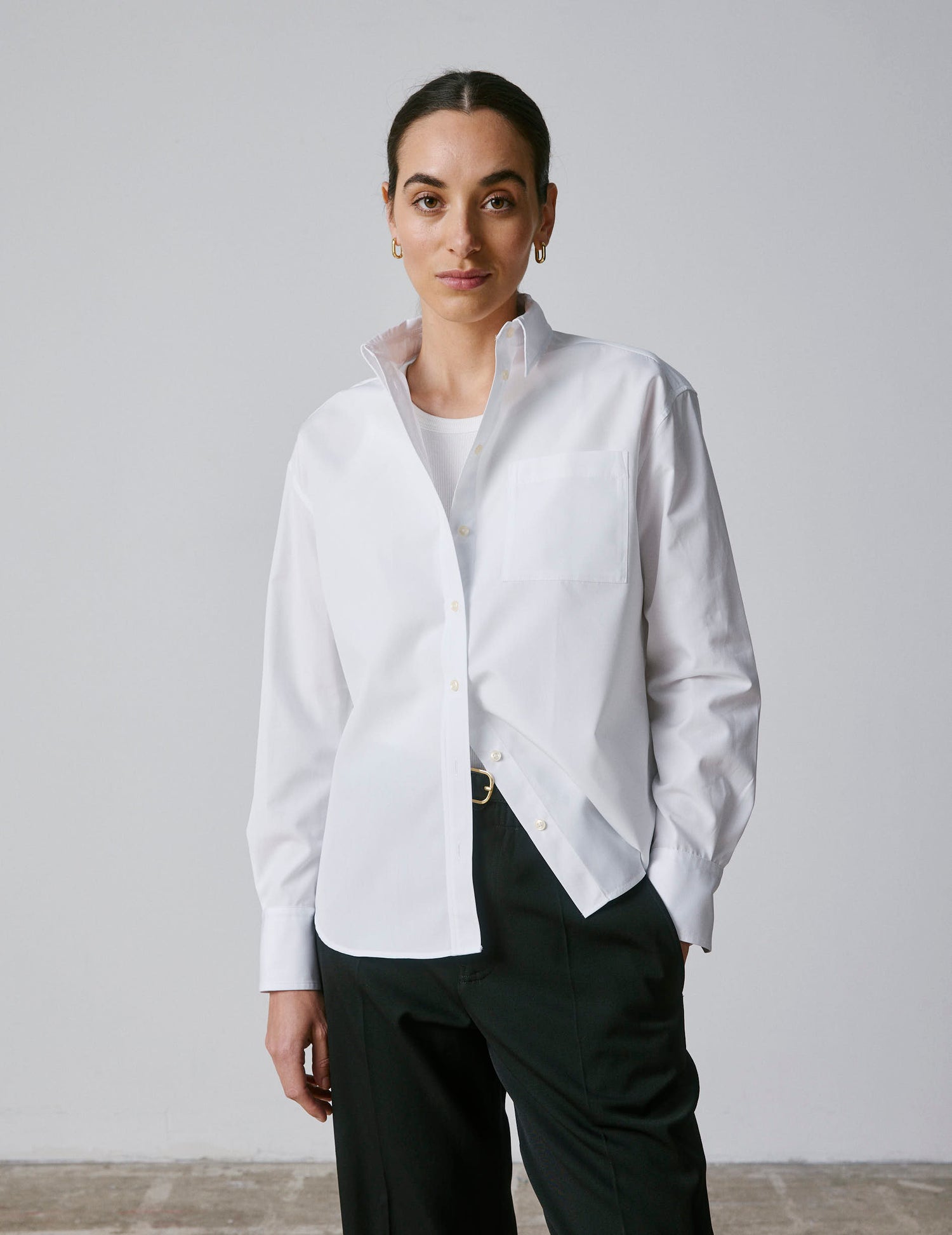 Chemise charlotte blanche - Popeline