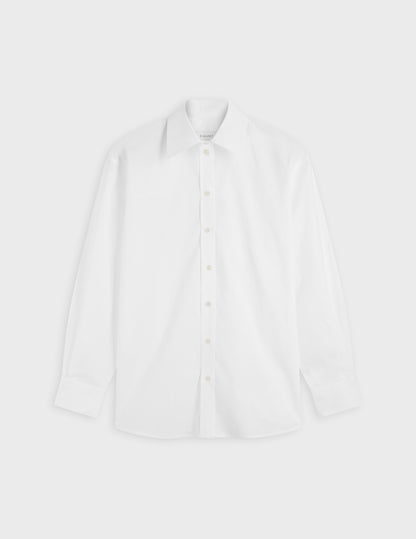 Oversized white Delina shirt