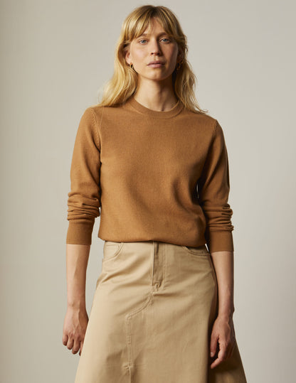 Camel wool and cashmere Ginnie jumper