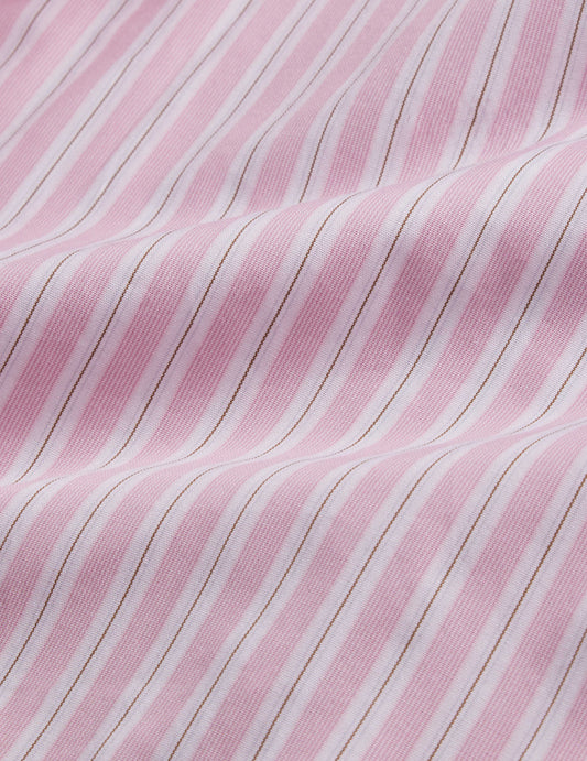 Pink striped classic shirt