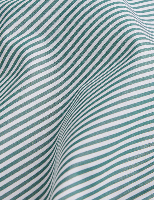 Classic green striped shirt