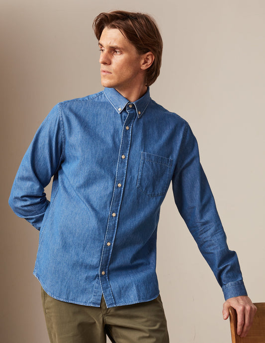 Gabriel shirt in light blue denim - Denim - American Collar