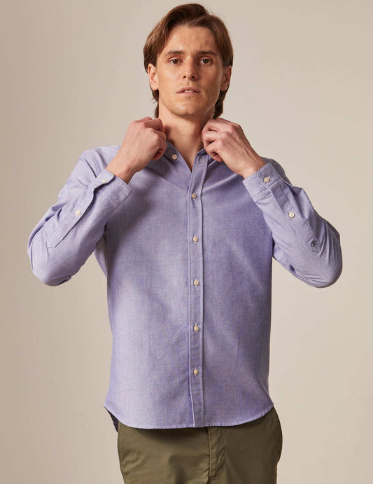 Blue gaspard shirt - Oxford - American Collar