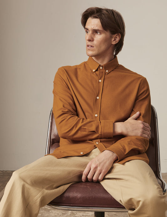 camel gaspard shirt - Flannel - American Collar