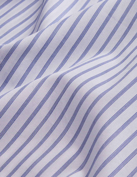 Blue striped classic shirt
