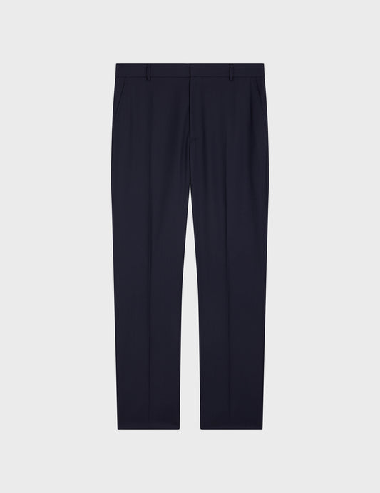 Navy wool twill Greyson suit trousers