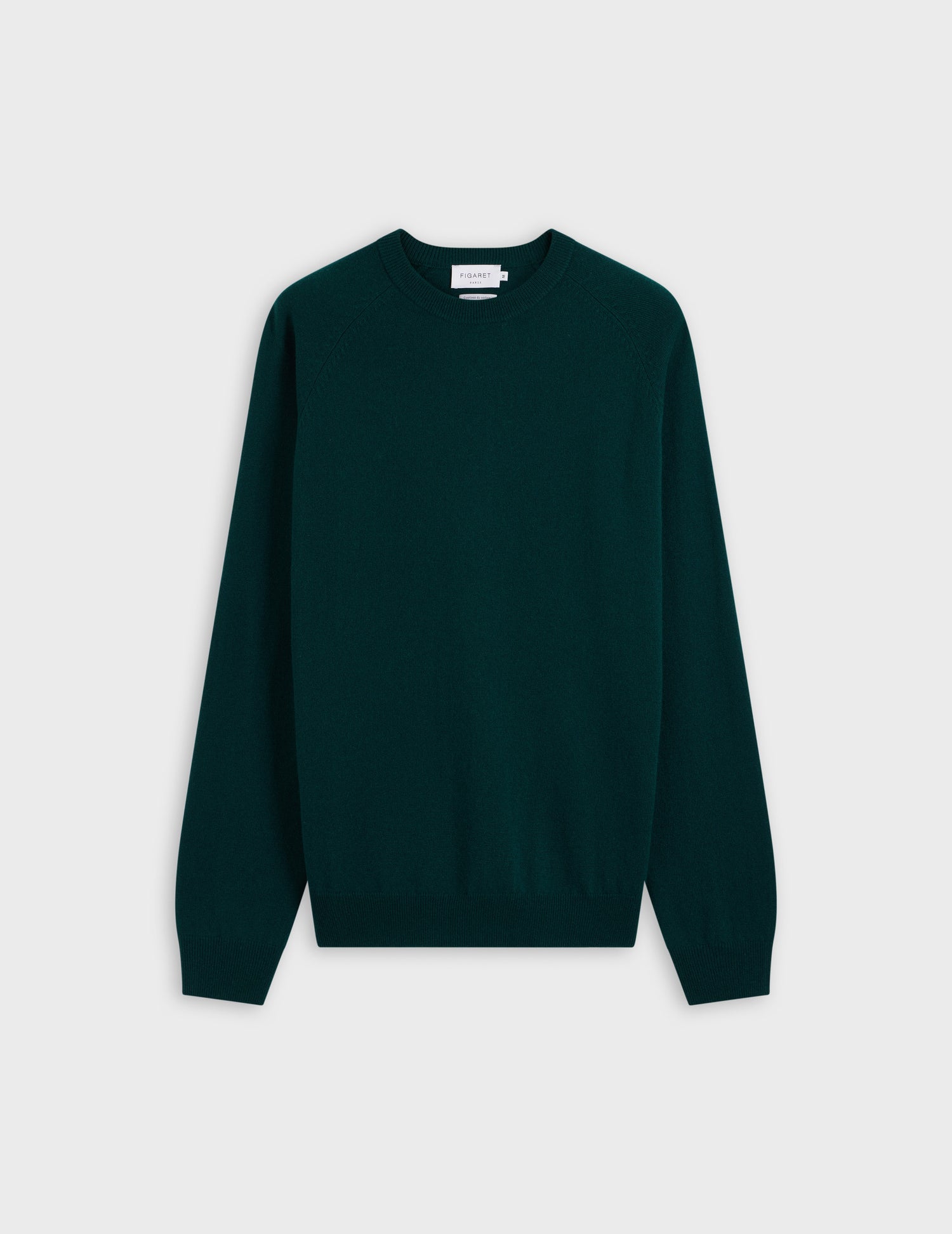 Pull emile en laine et cachemire vert
