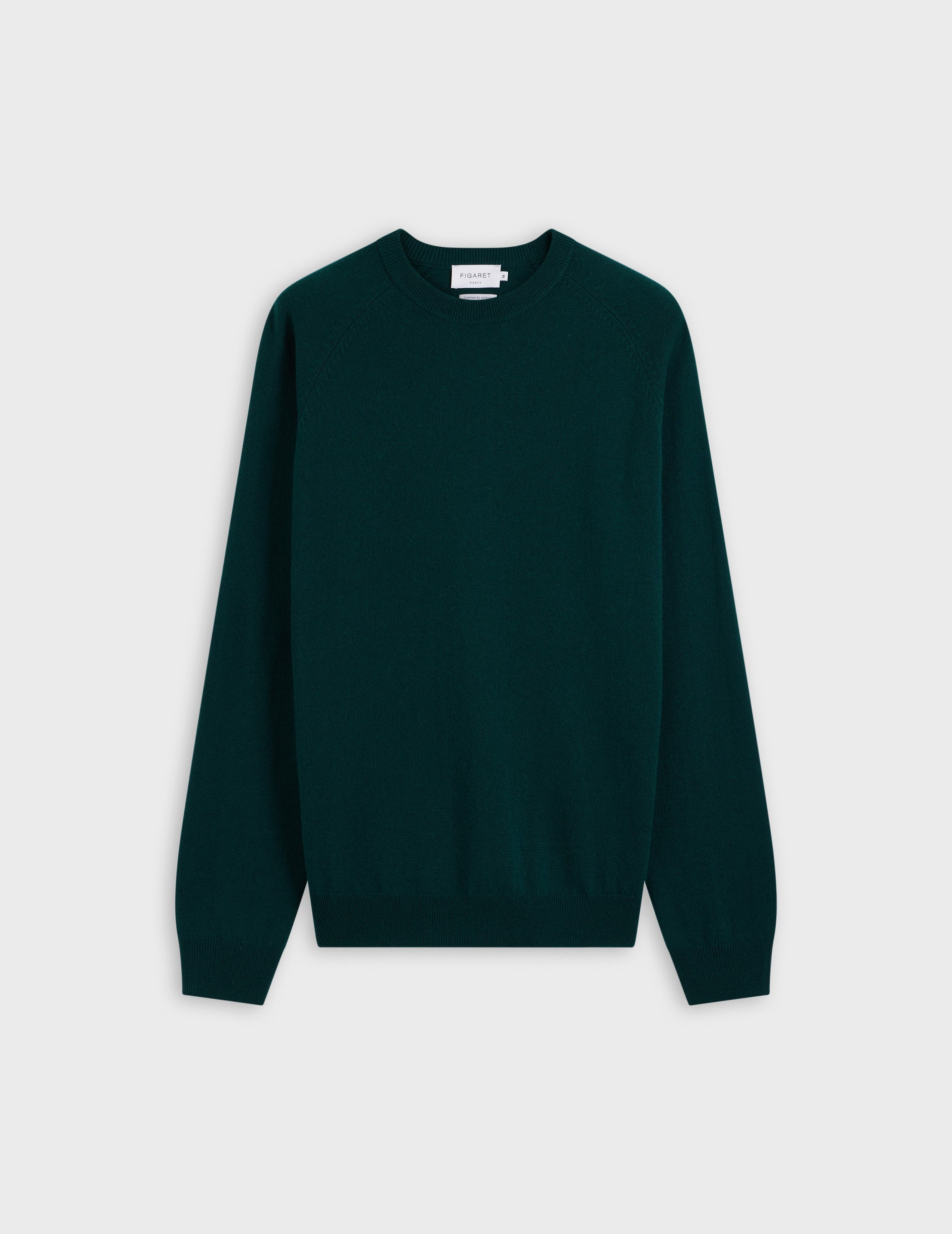 Green wool and cashmere Emile jumper