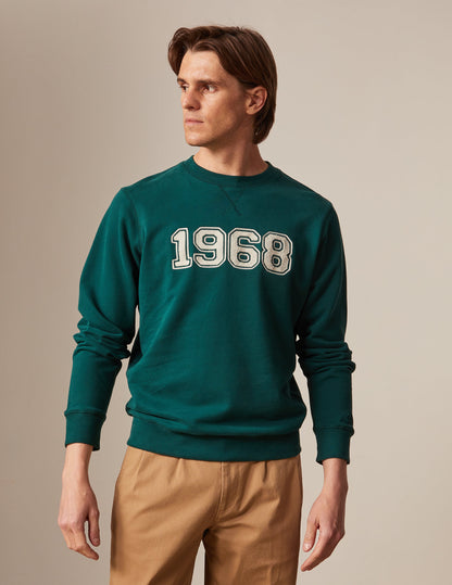 Green fleece Danny sweatshirt
