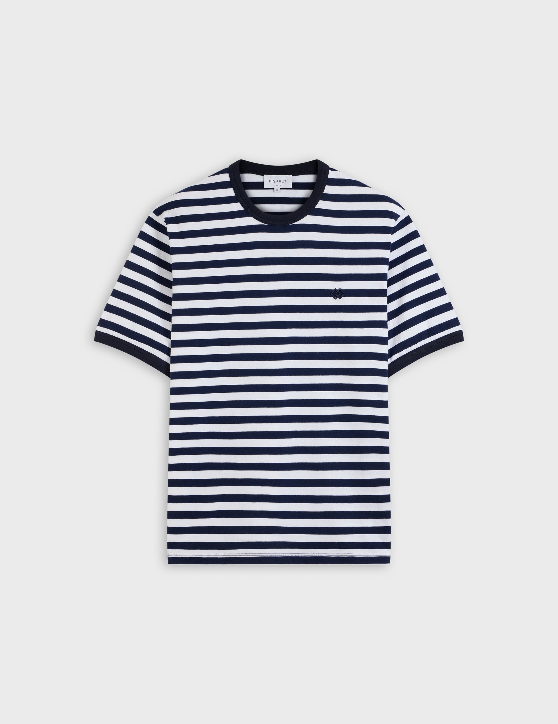 Navy striped cotton Benny t-shirt