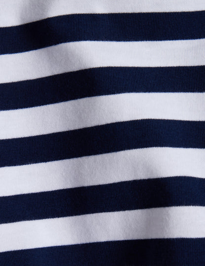 Navy striped cotton Benny t-shirt