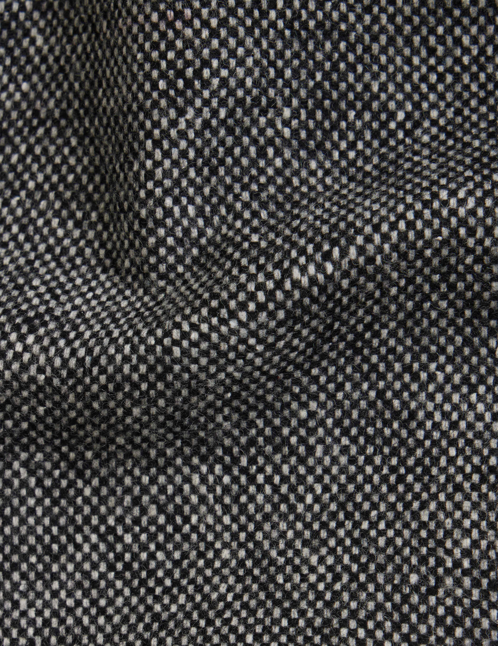 Blazer gabin en toile de laine gris foncé
