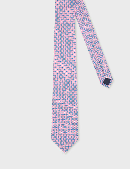 Vintage pink silk tie
