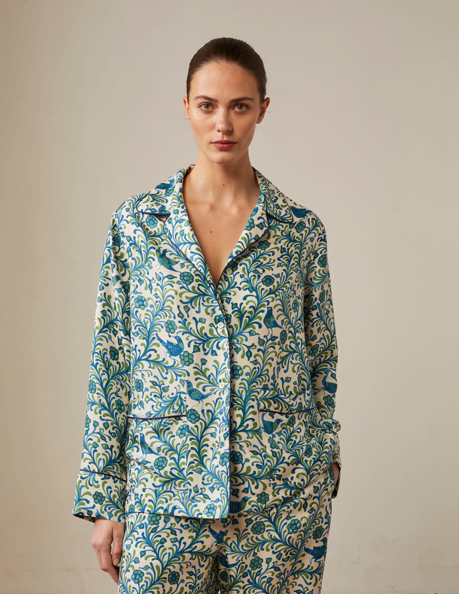 Arcos silk shirt - Pyjamas Collar#3
