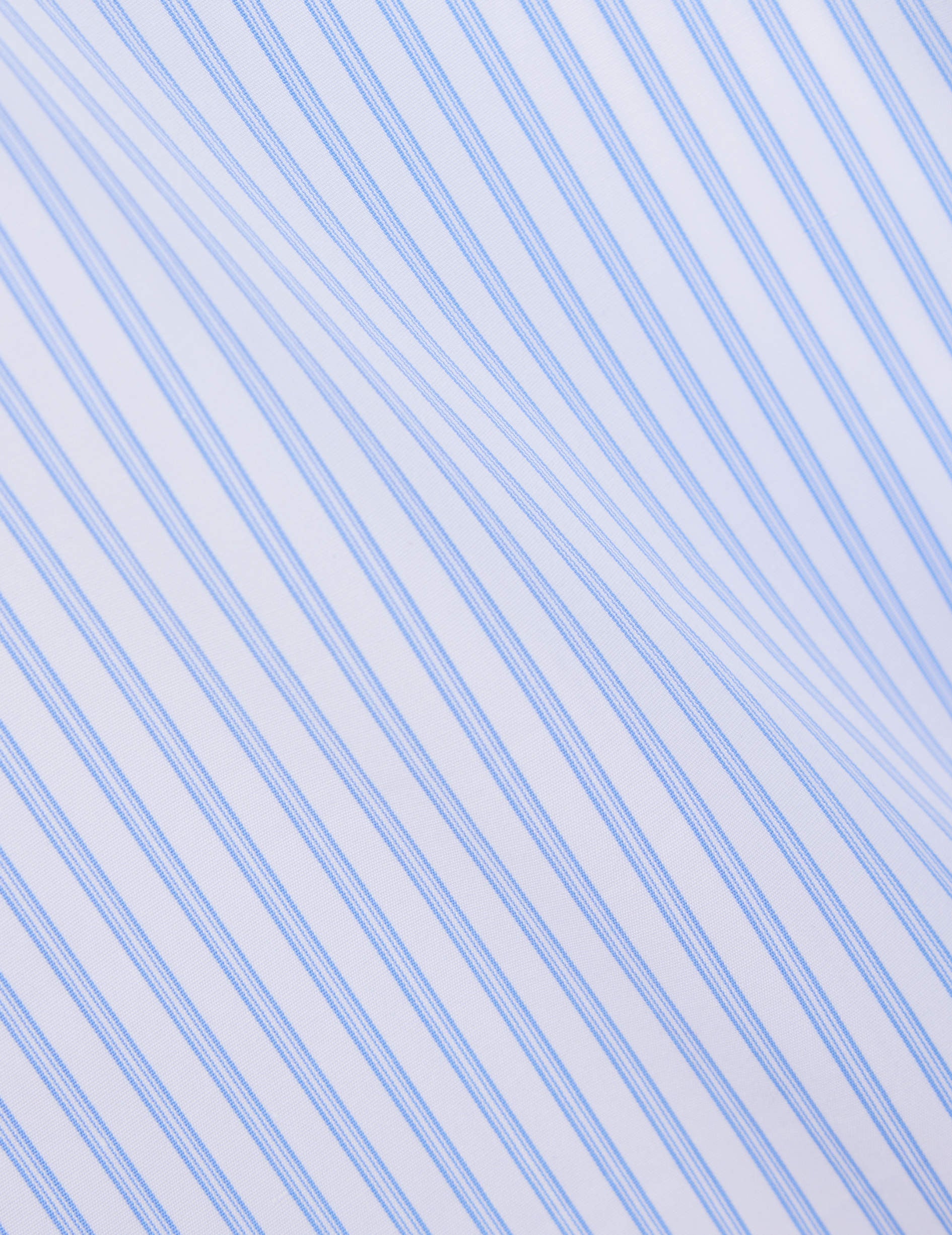 Chemise Charlotte rayée bleu clair - Popeline - Col Chemise