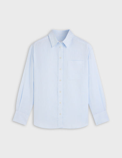 Blue Charlotte linen shirt