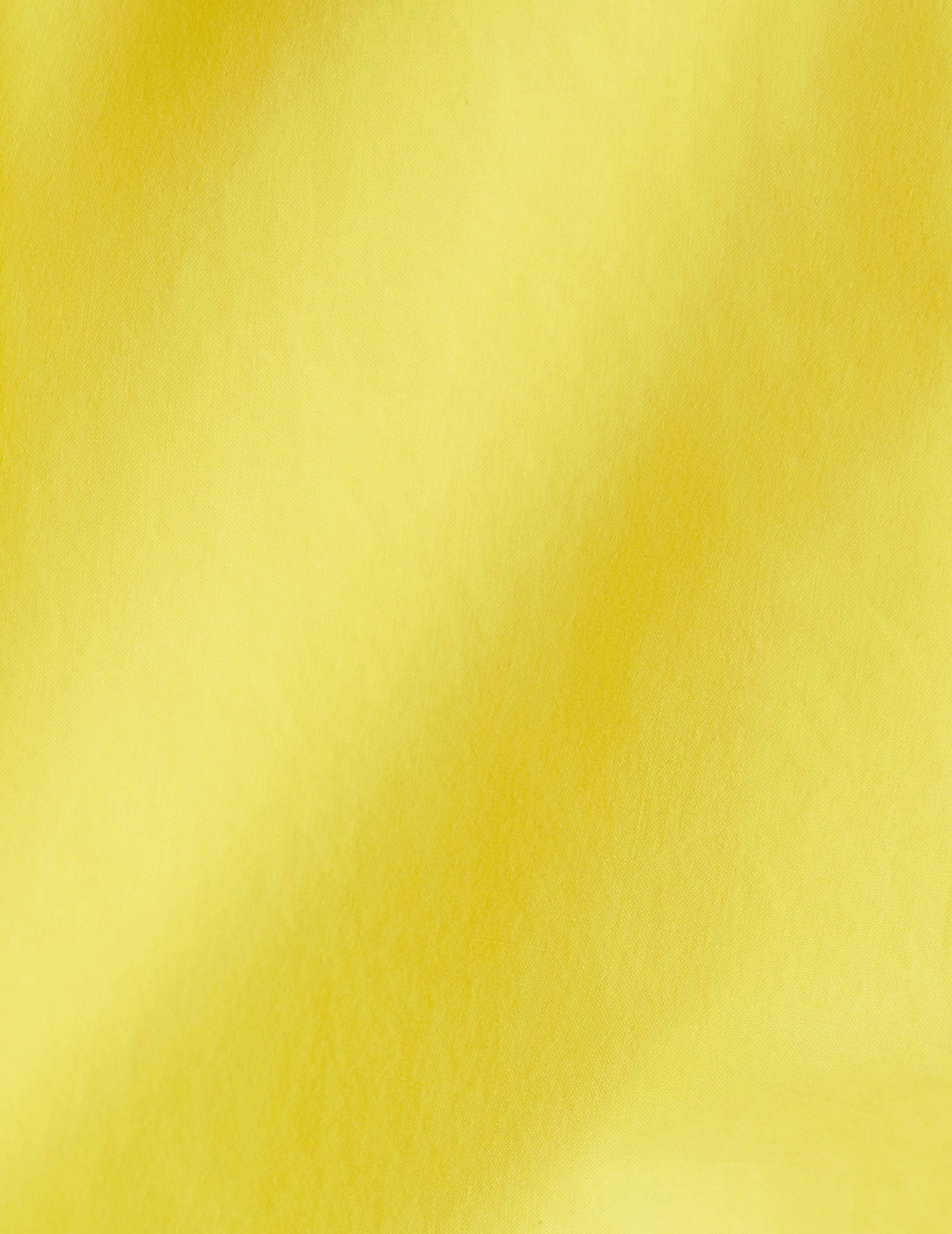 Chemise oversize Delina jaune - Popeline - Col Chemise