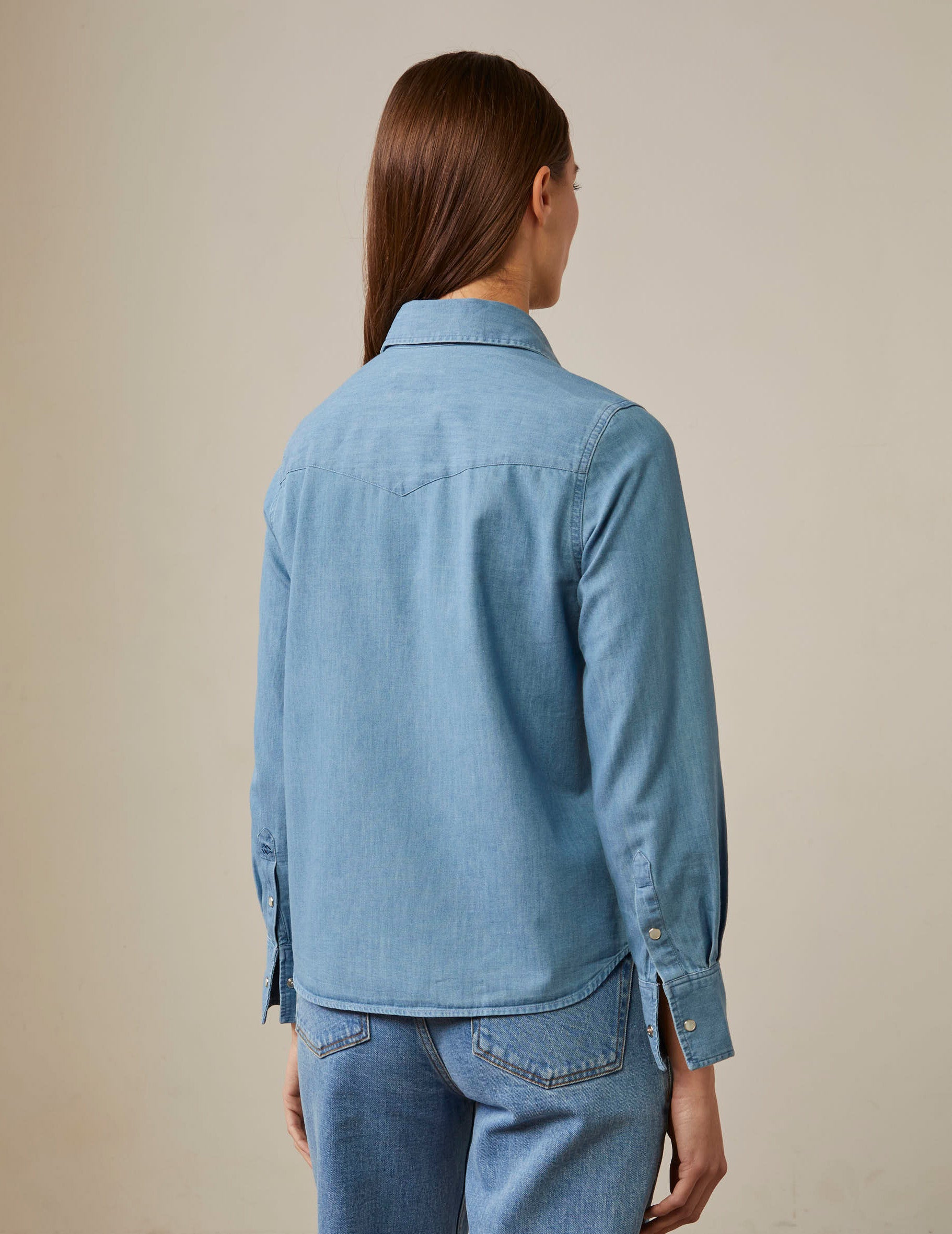 Gisèle shirt in light blue denim - Denim