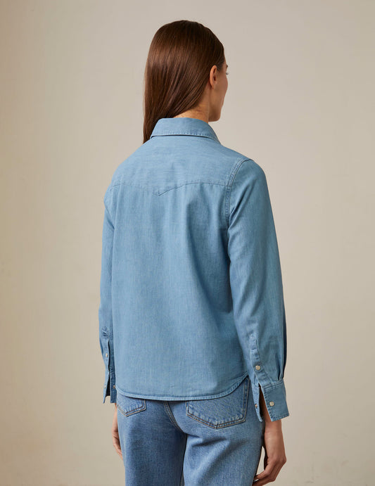 Gisèle shirt in light blue denim