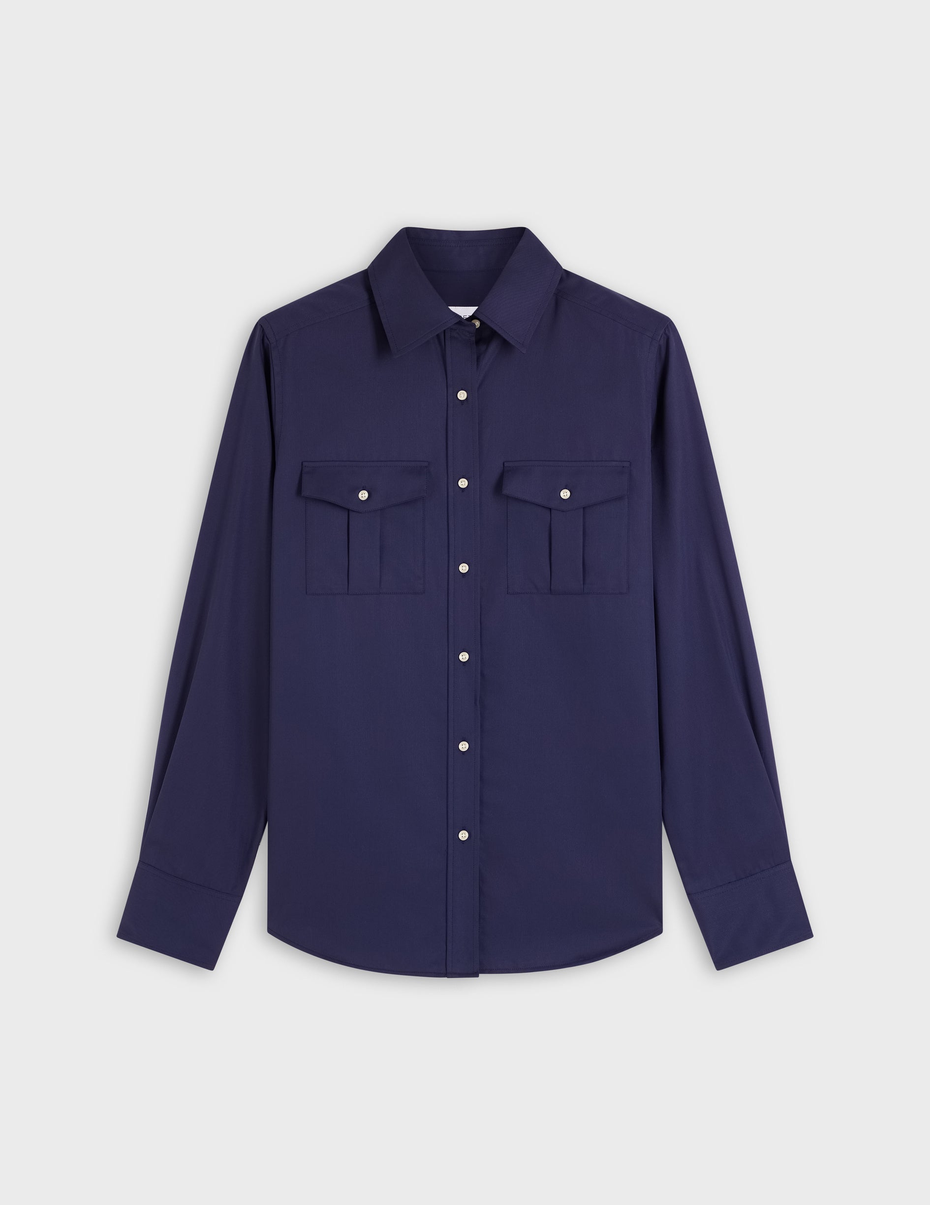 Navy Grace shirt - Twill - Shirt Collar