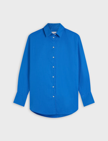 Oversized blue Mathilde shirt