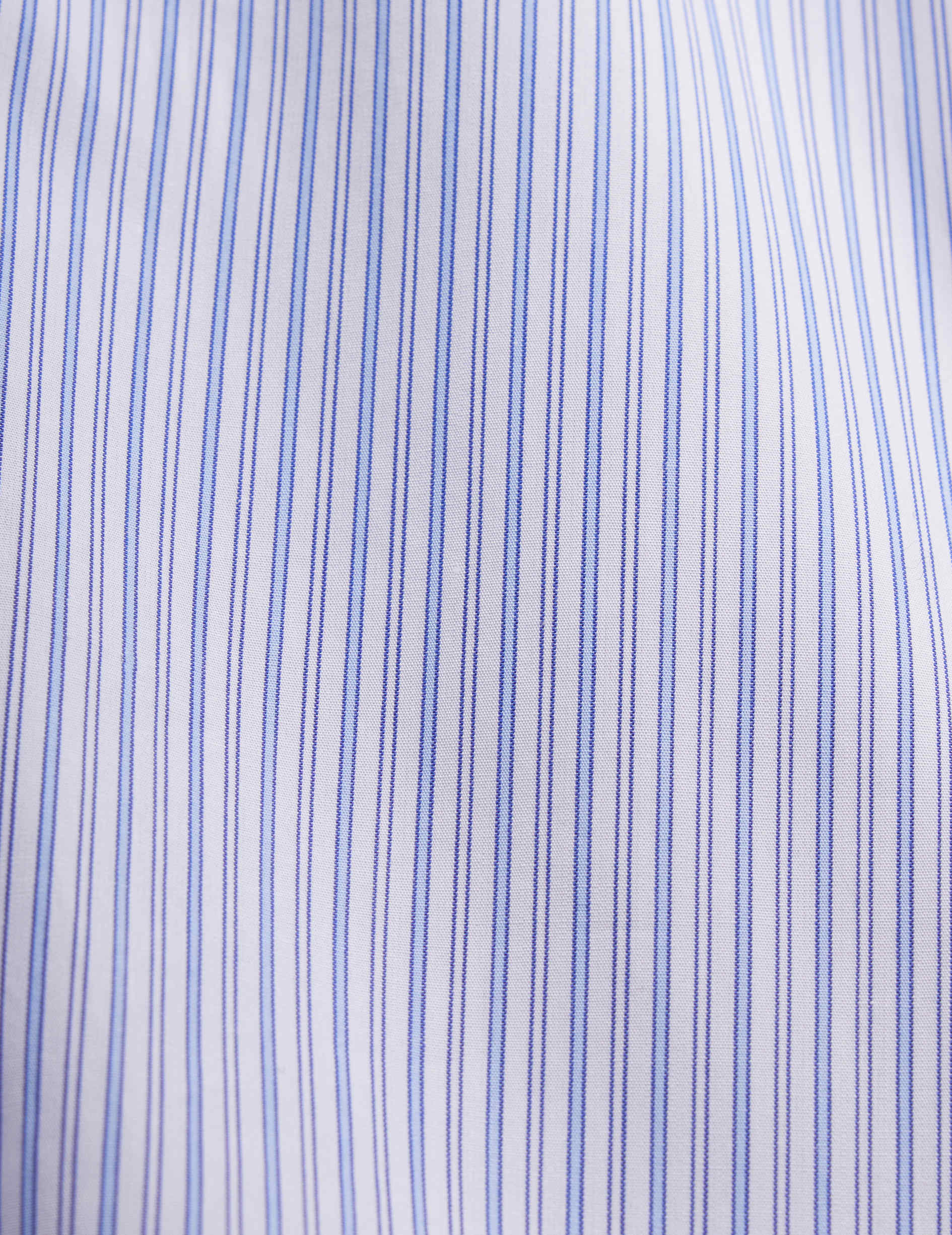 Classic striped blue shirt - Poplin - American Collar