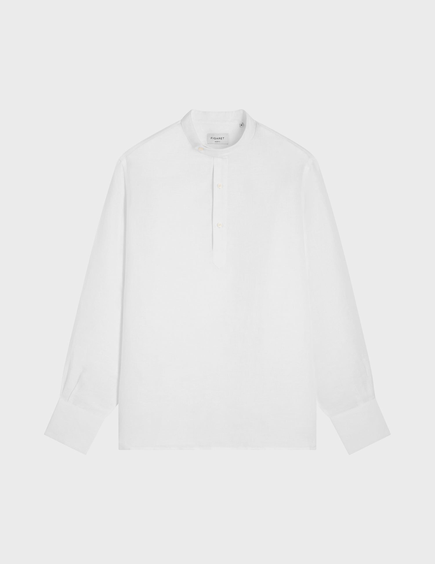 Chemise Homme En Lin – Manches Longues Col V – Style Décontracté Italien – TONY BACKER