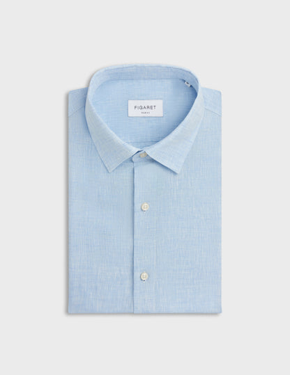 Auguste shirt in light blue linen