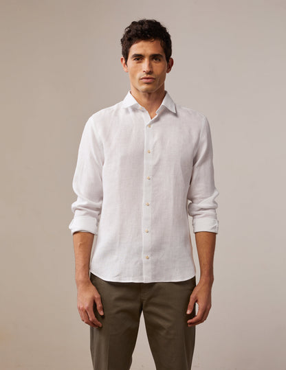 Auguste white linen shirt
