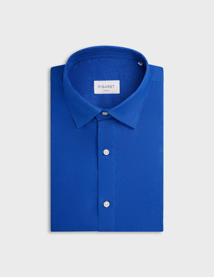 Auguste shirt in blue linen