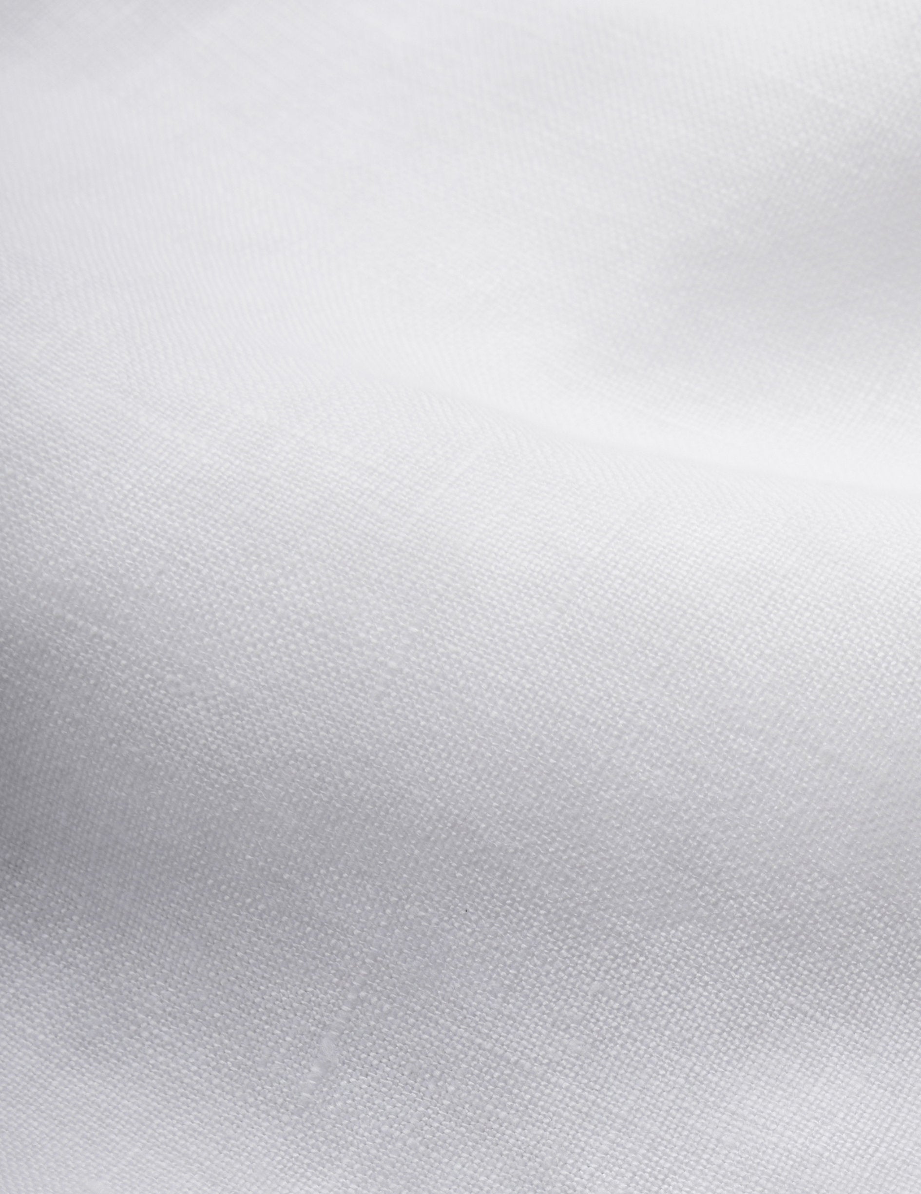 Dante short-sleeved white linen shirt - Linen - French Collar