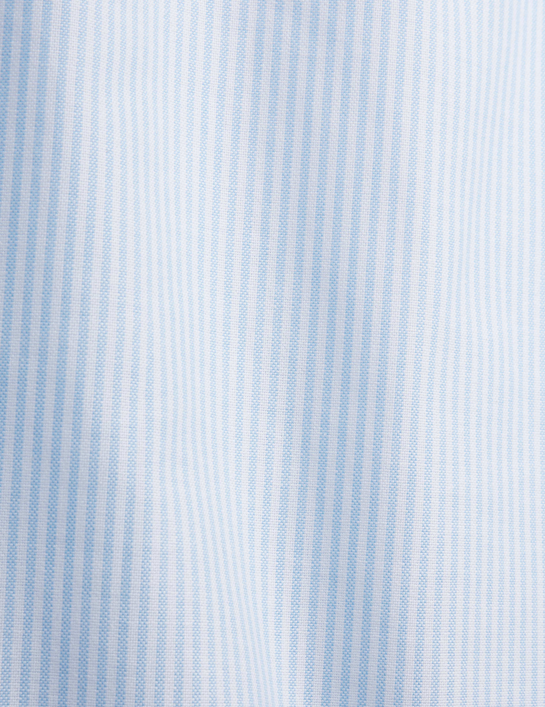 Chemise Gabriel rayée bleu clair - Oxford - Col Américain