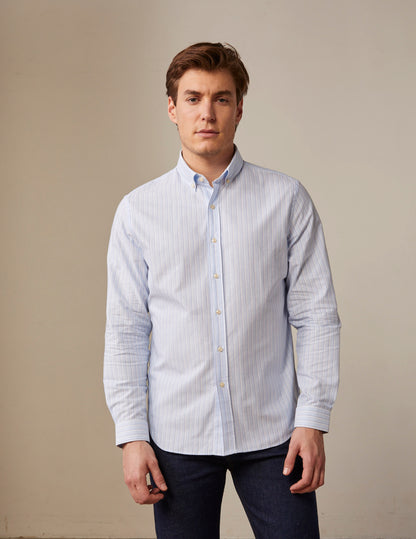Striped light blue Gaspard shirt