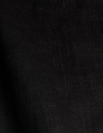 Hilario shirt in black linen