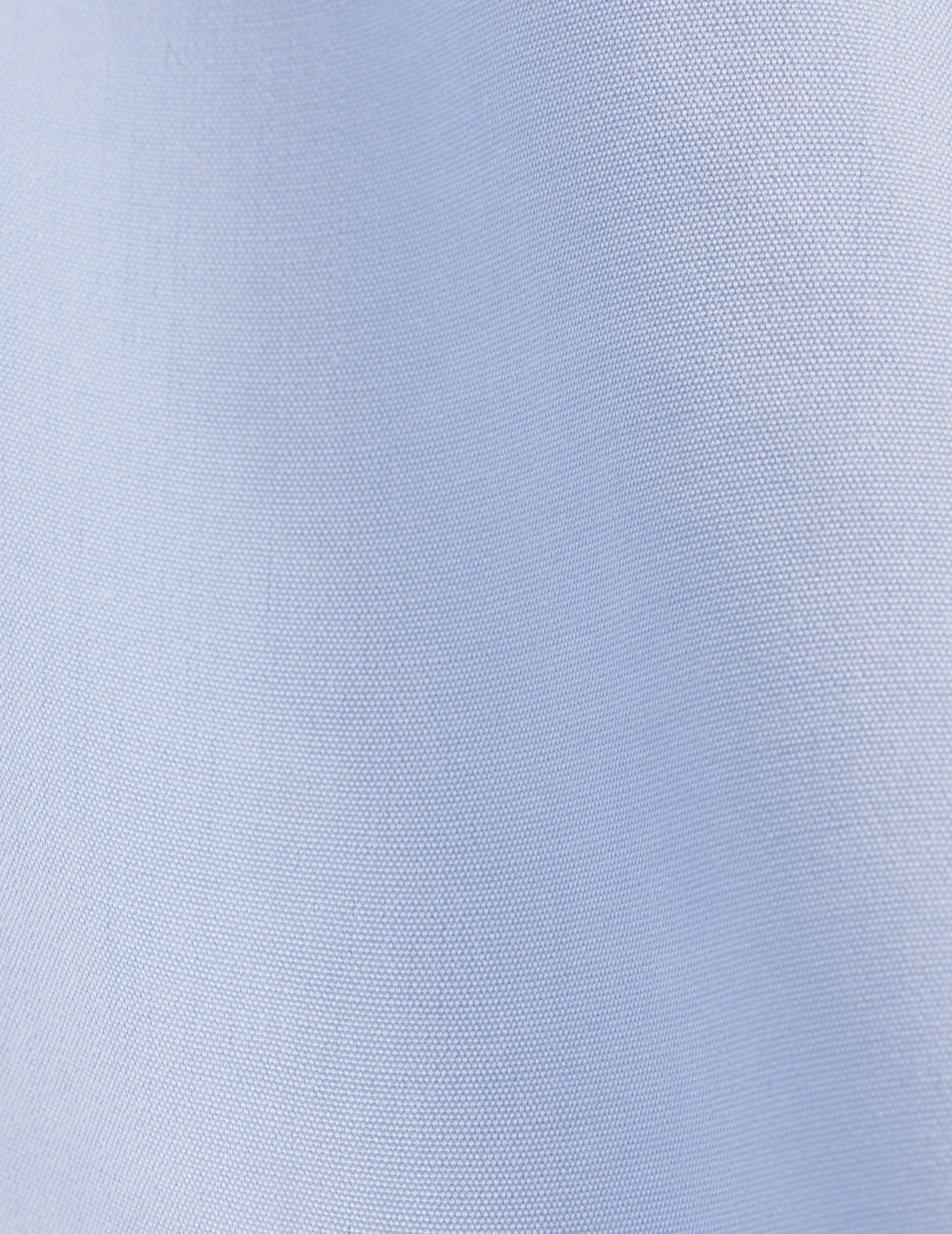 Chemise semi-ajustée bleue - Popeline - Col Inversé