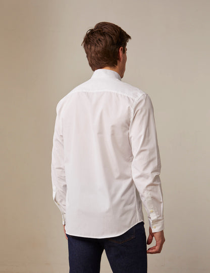 Chemise semi-ajustée blanche